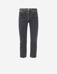 Price and other details may vary based on size and color. 501 Cropped Straight High Rise Jeans By Levi S Thread