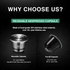 Round with full body and pleasant bitterness. Buy Stainless Steel Reusable Refillable Capsule Pod Cup For Nespresso Machine At Affordable Prices Free Shipping Real Reviews With Photos Joom