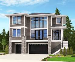 Architectural designs house plan #911001jvd #adhouseplans #architecturaldesigns #houseplans #homeplans #floorplans #homeplan #floorplan #houseplan #countrycraftsman. Plan 85080ms 4 Bed Modern For An Uphill Lot Contemporary House Plans Modern Contemporary House Plans Modern House Plans