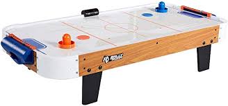 Amazon Com Rally And Roar Tabletop Air Hockey Table Travel Size Lightweight Plug In Mini Air Powered Hocke Air Hockey Table Air Hockey Air Hockey Tables
