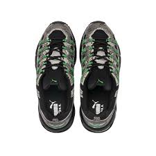 Stylish shoes, casual flats, work boots, athletic apparel Puma Cell Endura Animal Kingdom Sneakers Black Classic Green
