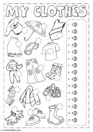 The Clothes Interactive And Downloadable Worksheet You Can Do The Exercises Online English Worksheets For Kids Teach English To Kids Learning English For Kids
