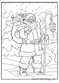As more people turn to coloring books as a source of comfort and fun, the market has been. Santa Coloring Pages