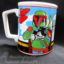 Very Rare Vintage Star Wars Boba Fett Chewbacca Mug Lucasfilm Sigma Cloud City Star Wars Boba Fett Vintage Star Wars Star Wars