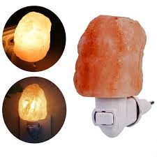 Eu Us Uk Plug Mini Natural Shape Himalayan Salt Lamp Air Purifier Salt Rock Night Light For Aisle Bedroom Bedside Wish