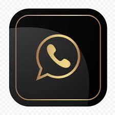 Hd Luxury Black Gold Square Whatsapp Icon Png In 2021 Whatsapp Icon Logo Background Design Gold App