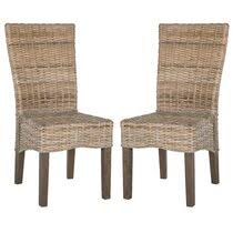 Woven dining side chair inspired by midcentury nordic design; Wicker Rattan Kitchen Dining Chairs You Ll Love In 2021 Wayfair