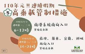 國道服務區會繼續為大家服務，請配合 ⭕ 量體溫、 ⭕ 戴口罩、 ⭕ 實聯制及 ⭕ 室內容留人數執行減半控管，而且 #餐飲一律外帶🍔 哦. è¿ŽæŽ¥å…ƒæ—¦é€£å‡ åœ‹5é«˜ä¹˜è¼‰ç®¡åˆ¶æŽªæ–½ä¸€åœ–çœ‹æ‡‚ æ–°é ­æ®¼ Line Today