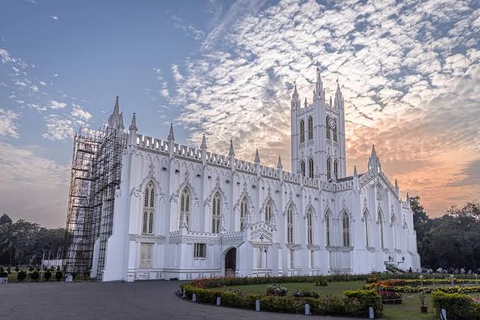 Indo-Gothic architecture of St. Paul's Cathedral, AI generated