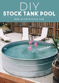 Small but functional, this is the tiny home of stock tank pools. Hot Tub Diy From A Stock Tank Pool Tank Pool Stock Tank Pool Hot Tub Backyard