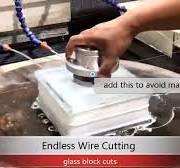 Glass Cut with Endless Diamond Wire Loop - Ensoll®