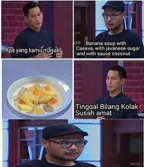 Memememe Master Chef Indonesia Yang Bikin Ngakak Chef Juna Jadi Bulanbulanan Okezone Lifestyle Di 2020 Cartoon Jokes Master Chef Meme