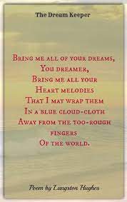 Langston Hughes The Dream Keeper Langston Hughes Poems Poetry Famous Poems