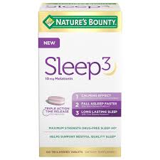 Nature S Bounty Sleep3 10mg Melatonin 120 Tablets