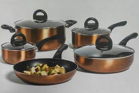 Philippe Richard 9 Pc Non Stick Aluminum Cookware Set Copper Colored Want Additional Info Click On The Image Cookware Set Recipes Cookware