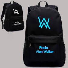 Alan Walker Fade Backpack Schoolbag Shoulder Daypack Glow In The Dark 1 Alan Walker Walker Black Backpack