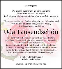 Mar 02, 2020 · uda offers camps across the nation, at a variety of great locations. Traueranzeigen Von Uda Tausendschon Www Abschied Nehmen De