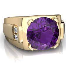 Amethyst is known as the gem of peace and tranquility and is the birthstone for the month of february. Amethyst Men S Ring R1822 Yamst