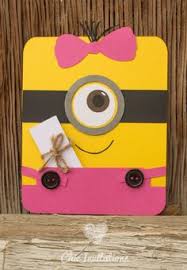 Trace your child's left hand on the paper, with the pinky along the fold line. 160 Minion Cards Ideas Minion Card Cards Kids Cards
