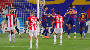 Ivan rakitic scores the only goal as barcelona beat athletic bilbao to move back to the top of la liga. Barcelona Grind Out Bilbao Win To Put Pressure Back On Madridsport The Guardian Nigeria News Nigeria And World News