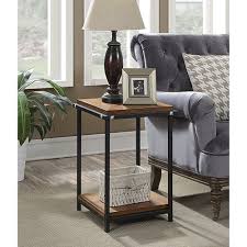 Browse a large selection of rustic end table and side table designs in a variety of styles, sizes and finishes to accent your living room or bedroom. Nightstand With Open Shelf Function Home Rustic End Table Bedroom Sofa Side Table For Living Room Tables Living Room Furniture Urbytus Com