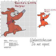 Go cross stitch crazy with our huge selection of free cross stitch patterns! Santa S Little Helper Dog Cartoon The Simpsons Character Free Cross Stitch Pattern Download Cross Stitch Free Cross Stitch Free Cross Stitch Pattern