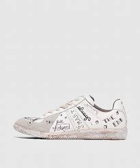 Maison margiela replica leather sneakers. Maison Margiela Replica Hand Written Sneaker White Sevenstore