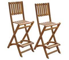 Maybe you would like to learn more about one of these? Vidaxl Folding Outdoor Bar Stools 2 Pcs Solid Acacia Wood Vidaxl Com