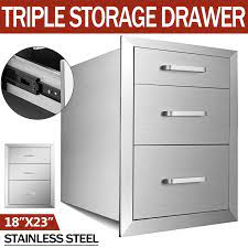Outdoor kitchen drawers are more than simply storage. Bbq Island Outdoor Kitchen Drawer Stainless Steel Narrow Trash Drawers 18 X23 885593198712 Ebay