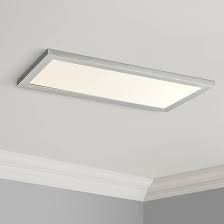 wide silver led ceiling light