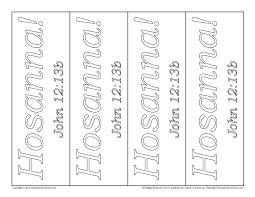 Check out hosanna9's art on deviantart. Hosanna Colorable Bookmarks For Palm Sunday On Sunday School Zone