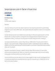 Adrian klaphaak, cpcc career coach. Sample Application Letter For Teacher In Public School Docx Sample Application Letter For Teacher In Public School Deped Mrs Josephine E Bacsal School Course Hero