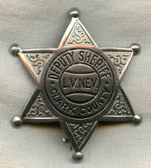 Us State Of Nevada Clark County Sheriff Office Badge 1920s Police Badge Badge Clark County