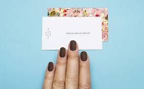 Red abstract nail studio business card. 3 Nail Business Card Ideas To Give Your Business Pizzazz