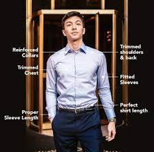 Measure both sleeves twice and note the longer of the two. Men S Gray Pattern Slim Fit Dress Shirt Nimble Made