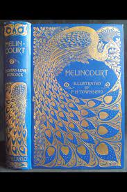 Melincourt Thomas Love Peacock Macmillan 1896 Book Cover Art Book Cover Vintage Book Covers