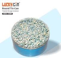 OEM ODM Design Tinplate Packaging Big Circle Printed Metal Box Round Shape  Free Samples Custom Tins with Lid