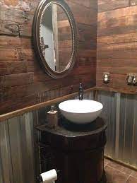 Tin walls cabin bathrooms rustic bathrooms. Incredible And Modern Diy Wood Pallet Wall That You Will Love The Art In Life Pallet Wall Bathroom Rustic Bathroom Small Bathroom Remodel
