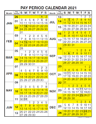 2021 calendar in excel format. Pay Period Calendar 2021 Payroll Calendar