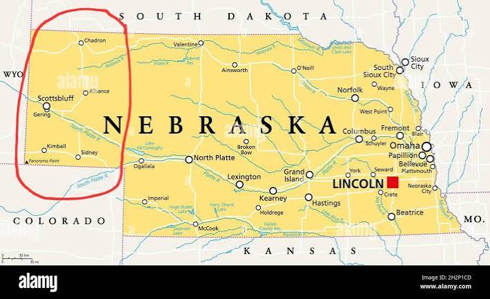 Why does nebraska have this : r/geography