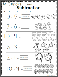Free March Math Worksheet Subtraction Madebyteachers Math Subtraction Worksheets Kindergarten Math Worksheets Kindergarten Subtraction Worksheets