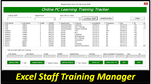 Also, you should remember that using excel matrix templates can be quite tricky for. Staff Training Manager Database Excel Userform Online Pc Learning