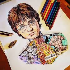 Harry potter montage drawing by mark harris. Pinterest Drawings Harry Potter Novocom Top