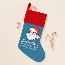 Funny Santa Claus Quote Christmas Stocking Christmas Stockings Merry Xmas Cyo Family Gifts Presents Santa Funny Santa Claus Quotes Funny Santa Claus