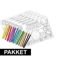 Deze vergelijking is gemaakt a.d.h.v. Pakket 6 Paas Placemats Kleurplaten Inclusief Potloden Fun En Feest
