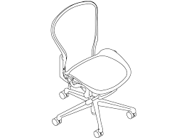 Aeron Chair C Size Armless 3d Product Models Herman Miller