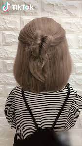Super Easy To Try A New Hairstyle Download Tiktok Today To Find More Amazing Videos Also You Can Post Videos Short Hair Styles Long Hair Styles Hair Hacks