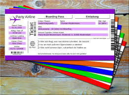 Flugticket vorlage gutschein flugticket basteln. Einladungskarten Geburtstag Flugticket Eintrittskarte Wunschtext 30 40 50 60 70 Ebay