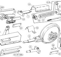 Case 450B, 450C, 455B, 455C Track Adjuster Parts | HW Part Store