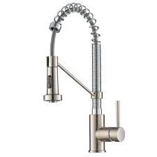 This stainless steel range of taps offers real value for money. Kraus Bolden Single Handle Commercial Kitchen Faucet In Spot Free Stainless Chrome The Home Depot Canada
